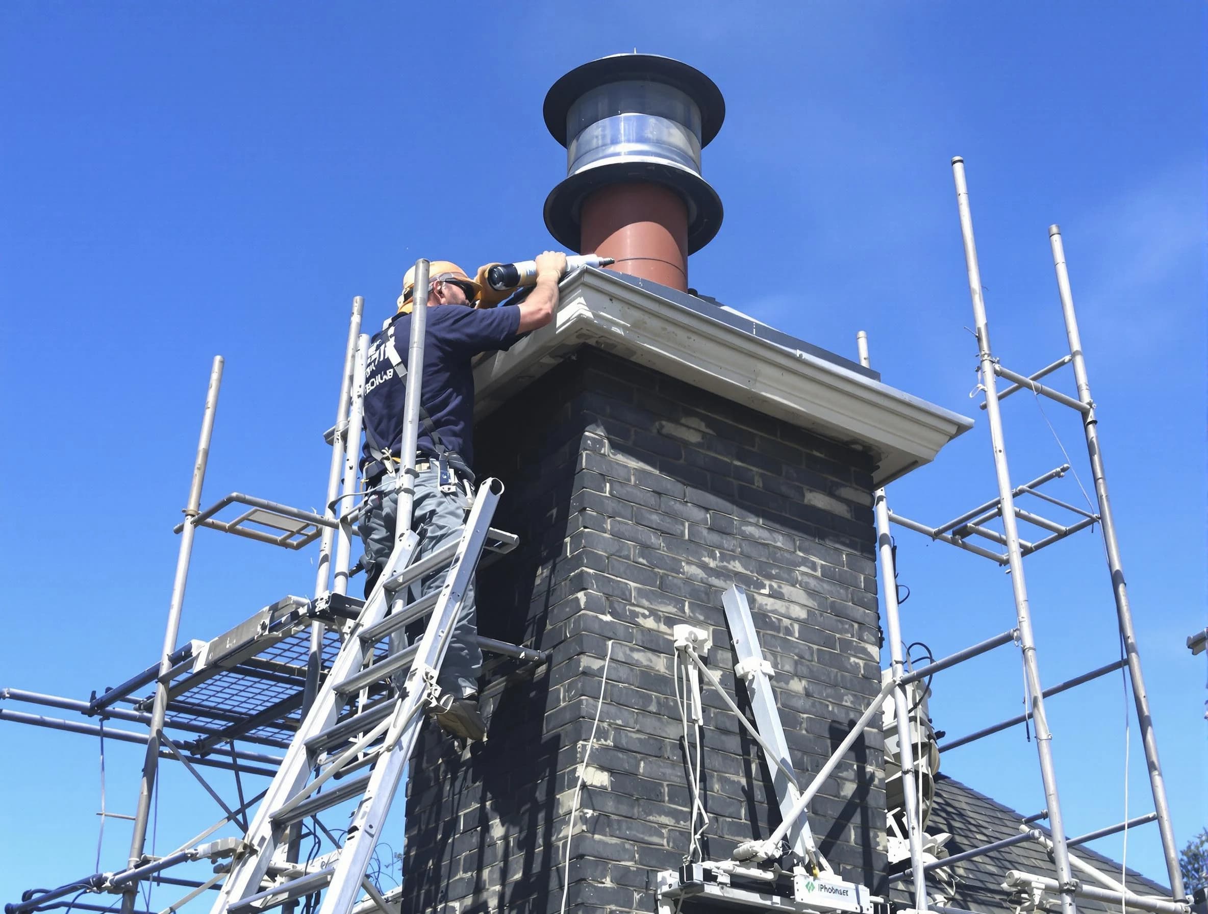 Sturdy chimney crown finished by Castle Rock Chimney Sweep in Castle Rock, CO