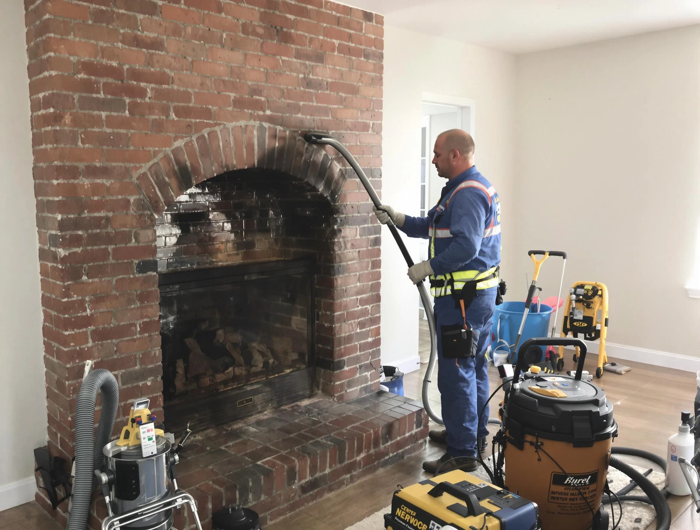 Castle Rock Chimney Sweep expert performing detailed chimney sweep in Castle Rock, CO