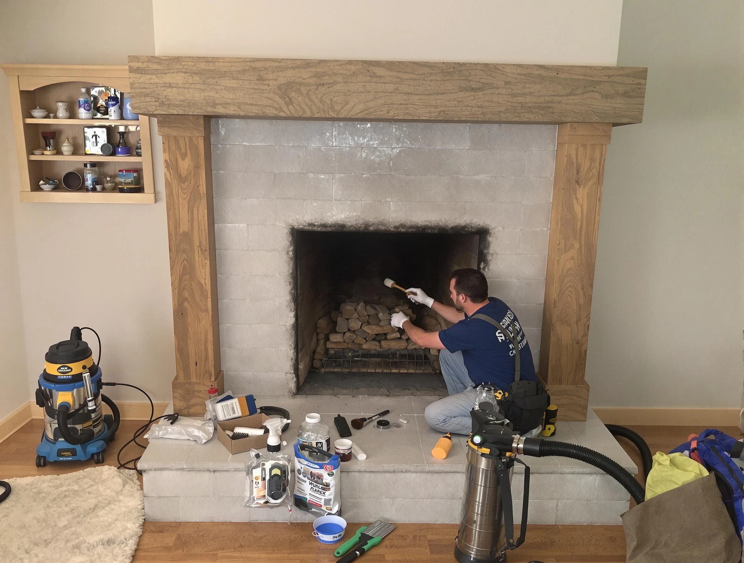 Detailed creosote removal process by Castle Rock Chimney Sweep in Castle Rock, CO