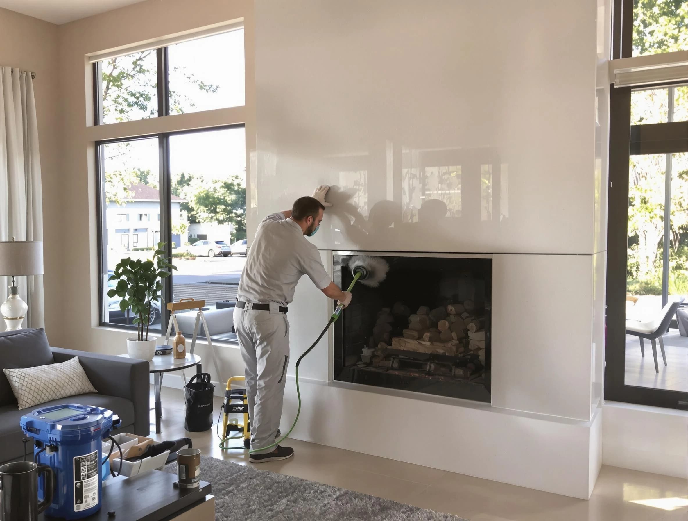 Castle Rock Chimney Sweep performing thorough soot removal in Castle Rock, CO