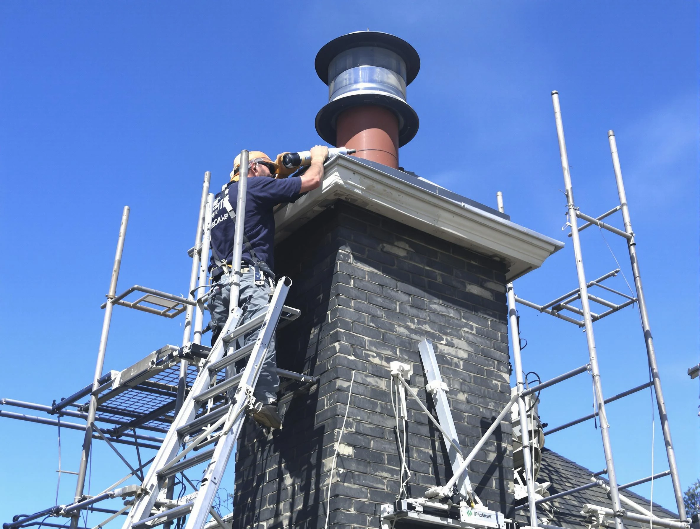 Sturdy chimney crown finished by Castle Rock Chimney Sweep in Castle Rock, CO