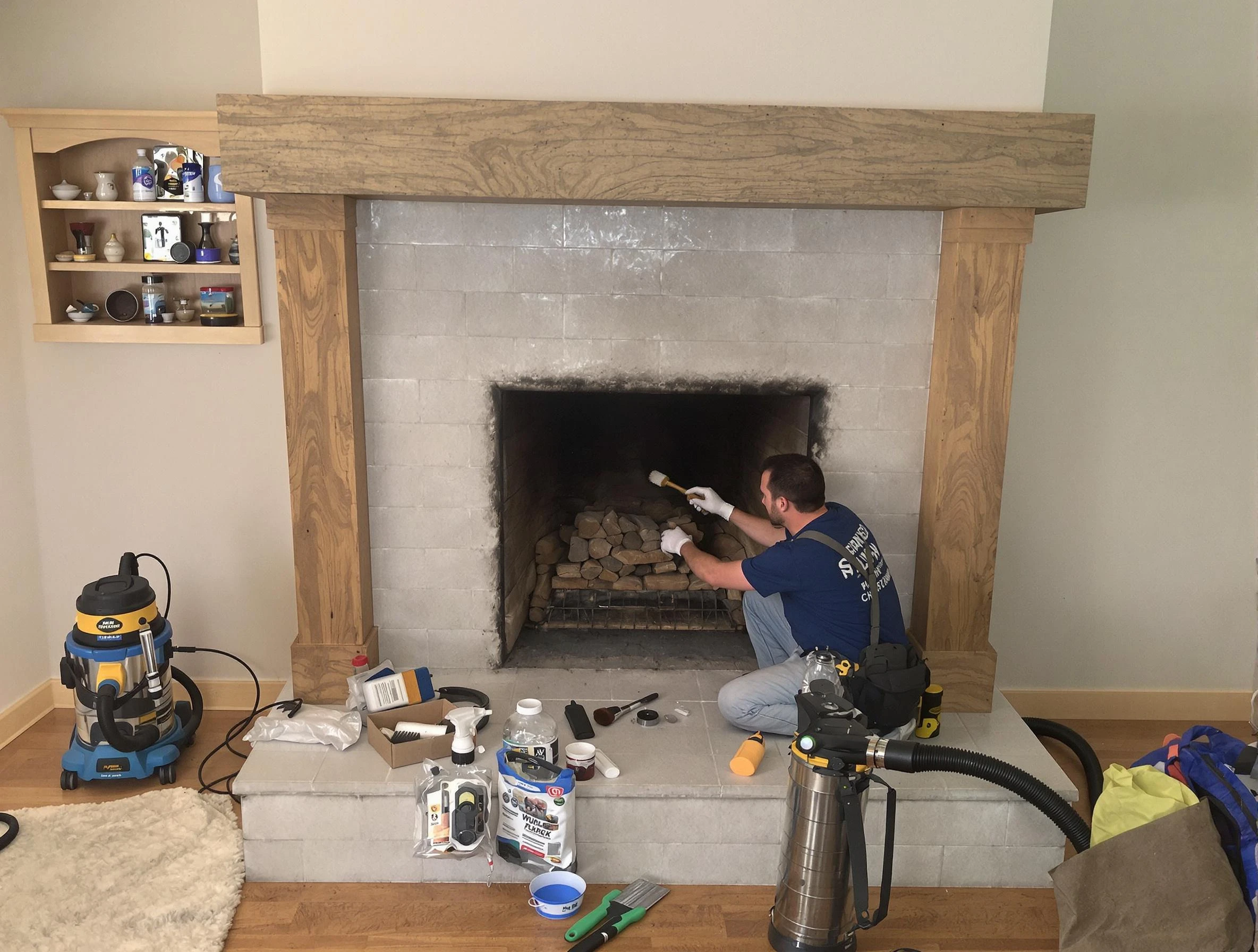 Detailed creosote removal process by Castle Rock Chimney Sweep in Castle Rock, CO