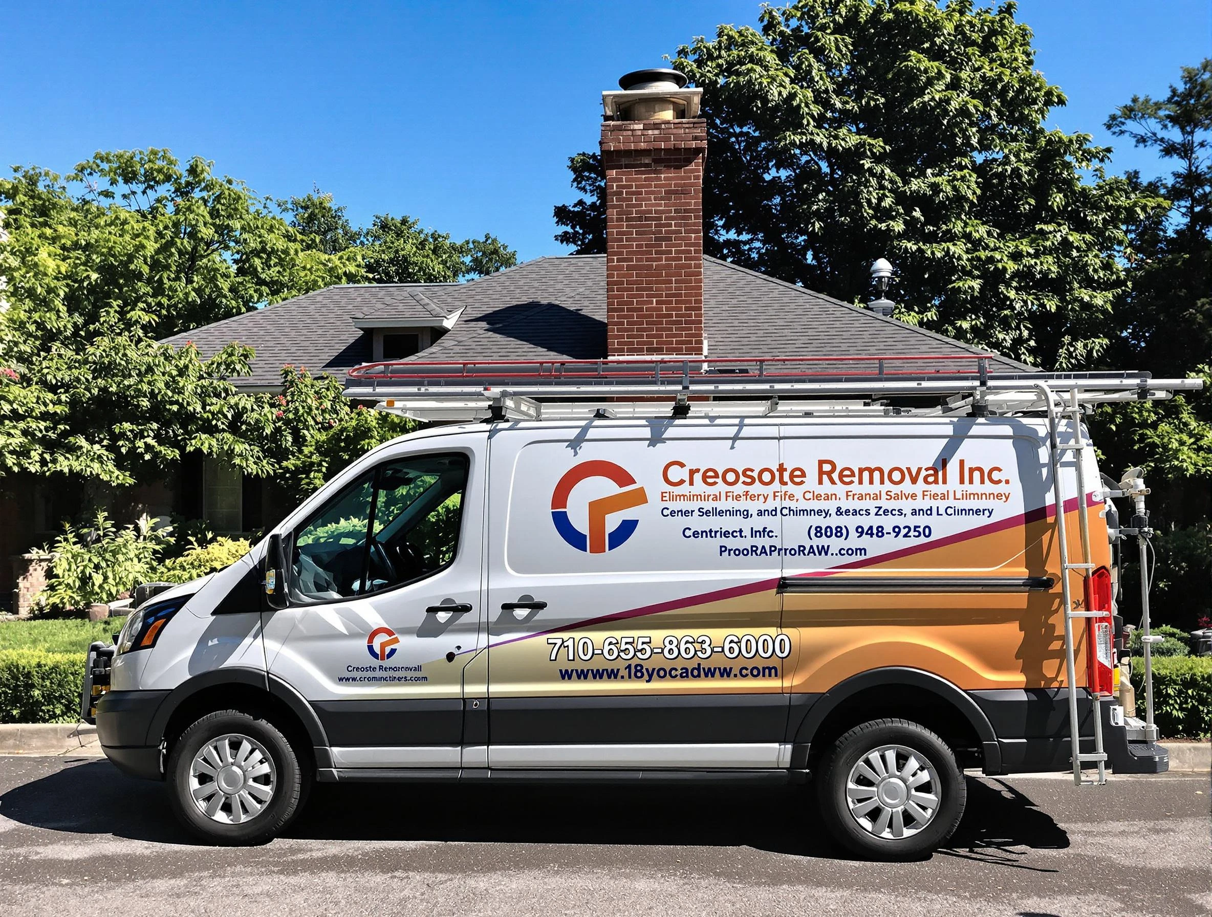Castle Rock Chimney Sweep technician removing creosote safely in Castle Rock, CO