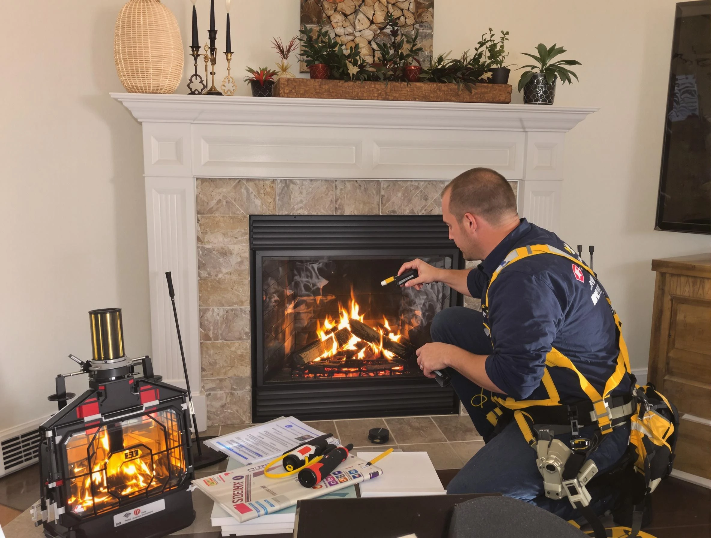 Safety-focused fireplace inspection by Castle Rock Chimney Sweep in Castle Rock, CO